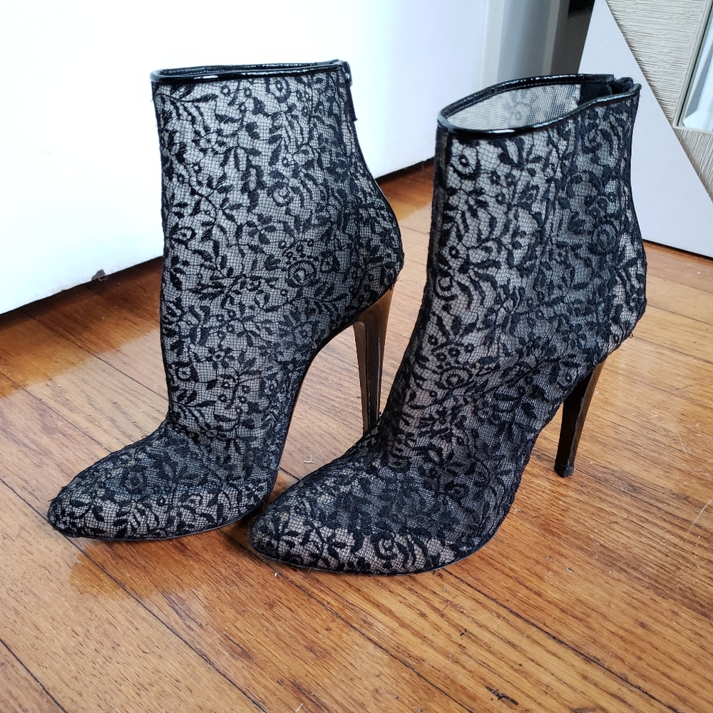 Bottega Veneta lace booties